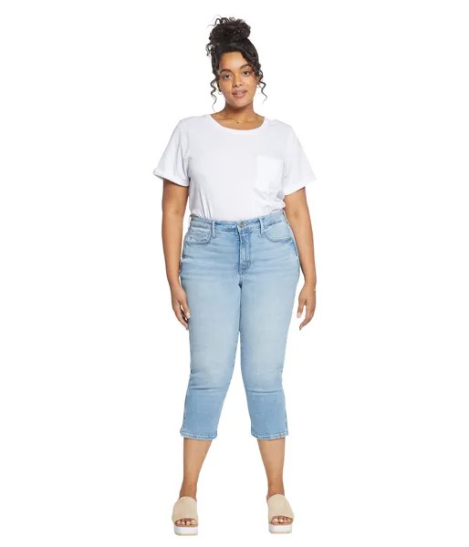 Джинсы NYDJ Plus Size, Plus Size Chloe Capris Denim Slits in Easley