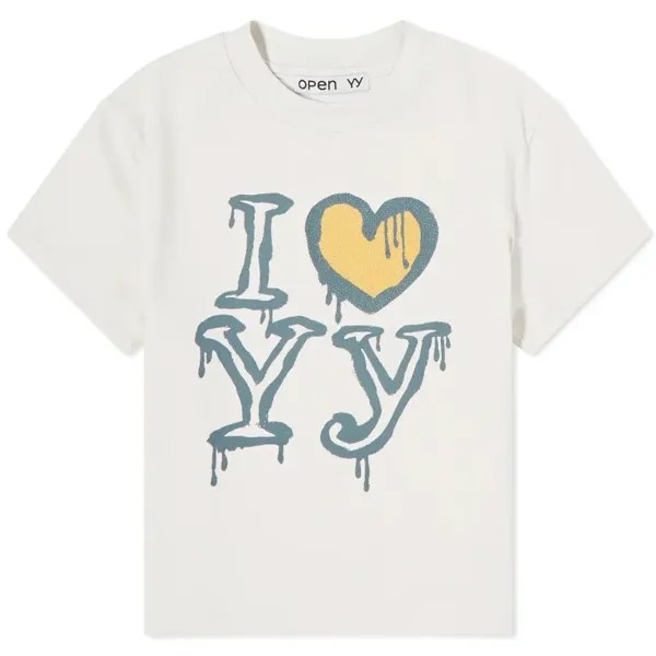 Футболка Open Yy I Love Yy, бежевый