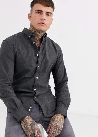 Серая оксфордская рубашка Celio-Серый