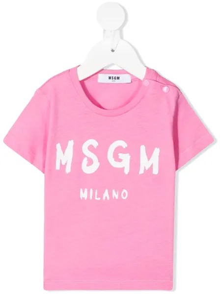 MSGM Kids футболка с логотипом