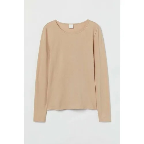 Лонгслив H&M, размер S, бежевый