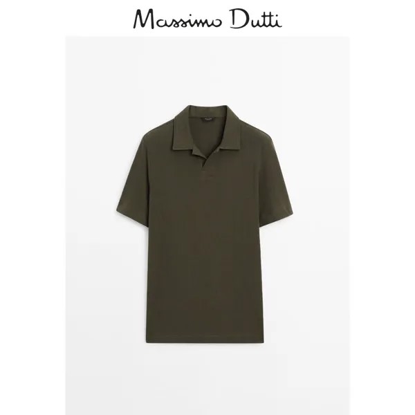 Футболка-поло Massimo Dutti, хаки