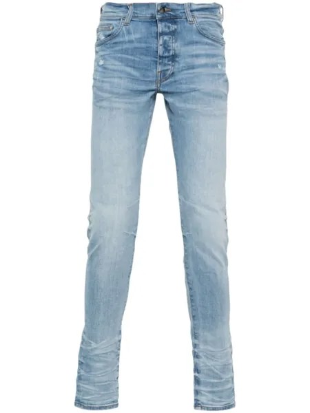 AMIRI джинсы скинни Stack, синий