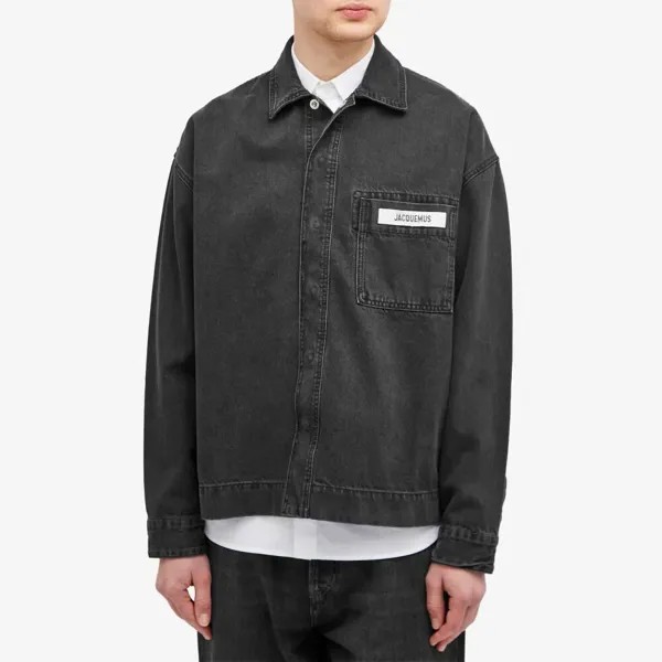 Jacquemus Джинсовая рубашка De-Nimes, черный