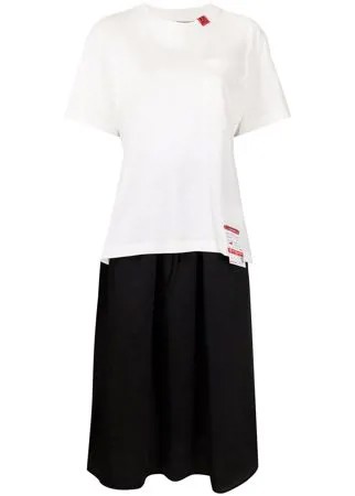 Maison Mihara Yasuhiro многослойное платье-футболка