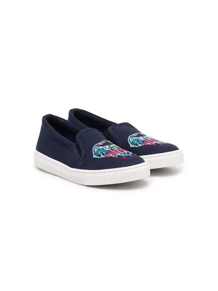 Kenzo Kids слипоны с логотипом