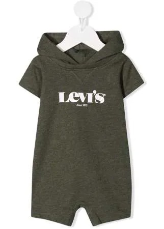 Levi's Kids комбинезон с капюшоном и логотипом