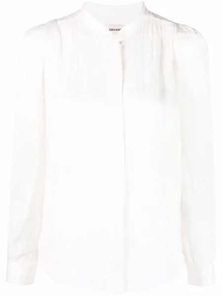Zadig&Voltaire атласная блузка с длинными рукавами