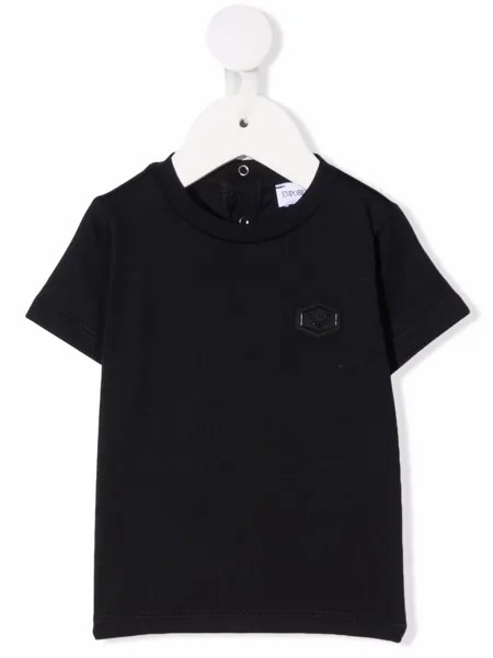 Emporio Armani Kids футболка с нашивкой-логотипом