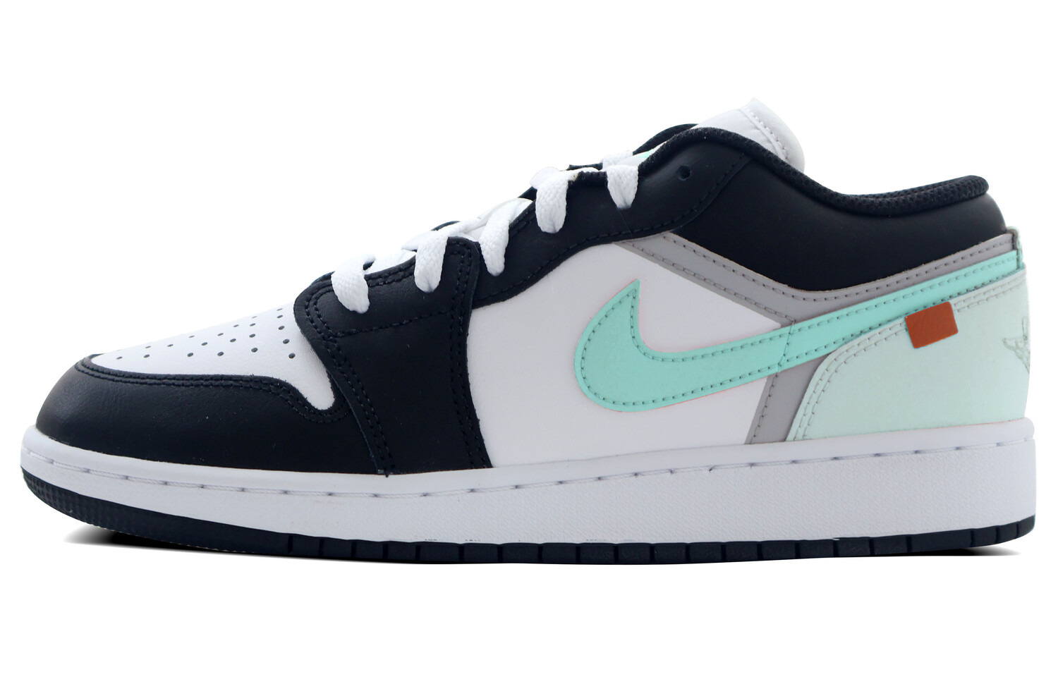 Кроссовки Air Jordan 1 Vintage Basketball Shoes Women's Low-top Gray, зеленый