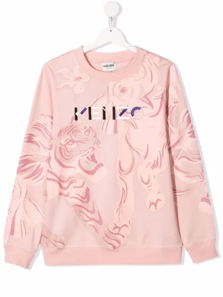 Kenzo Kids толстовка с вышитым логотипом