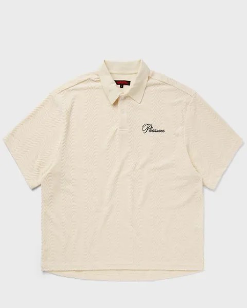 Поло Pleasures Zen Terry Boxy Polo, белый
