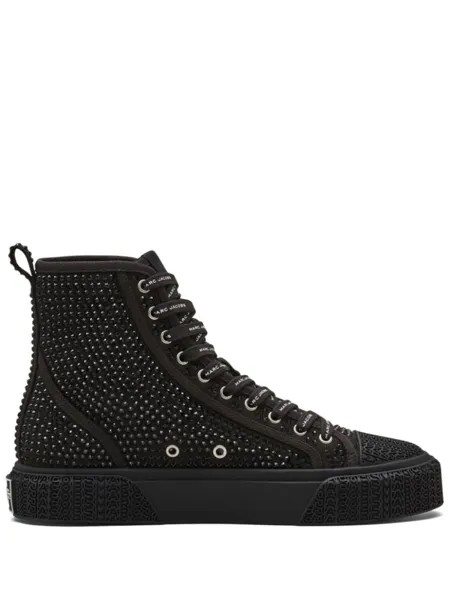 Marc Jacobs высокие кеды The Crystal Canvas, черный