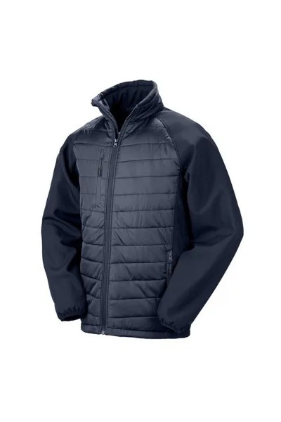 Стеганая куртка Compass Softshell Result, темно-синий