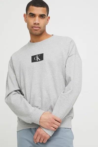Толстовка для отдыха из хлопка Calvin Klein Underwear, серый