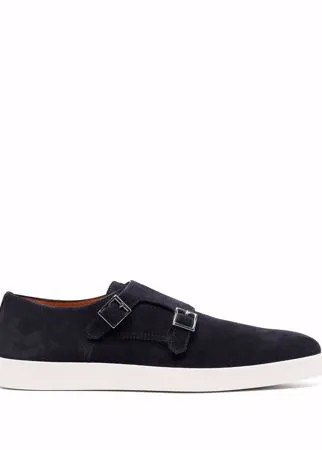 Santoni туфли монки с пряжками