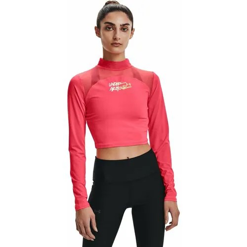 Лонгслив  для фитнеса Under Armour, размер M, розовый