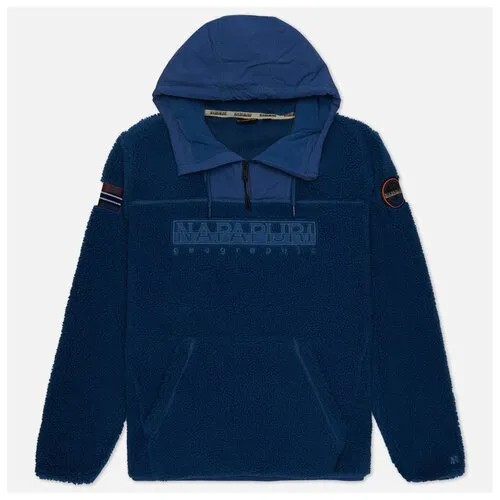 Мужская толстовка Napapijri Teide Hoodie Fleece синий, Размер S