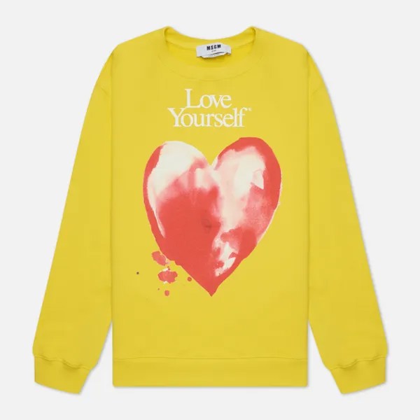 Свитшот женский MSGM желтый