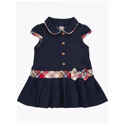 Платье Mini Maxi, модель 1306, цвет синий, размер 104