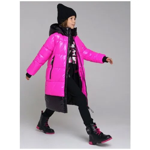 Пальто playToday, размер 146, черный