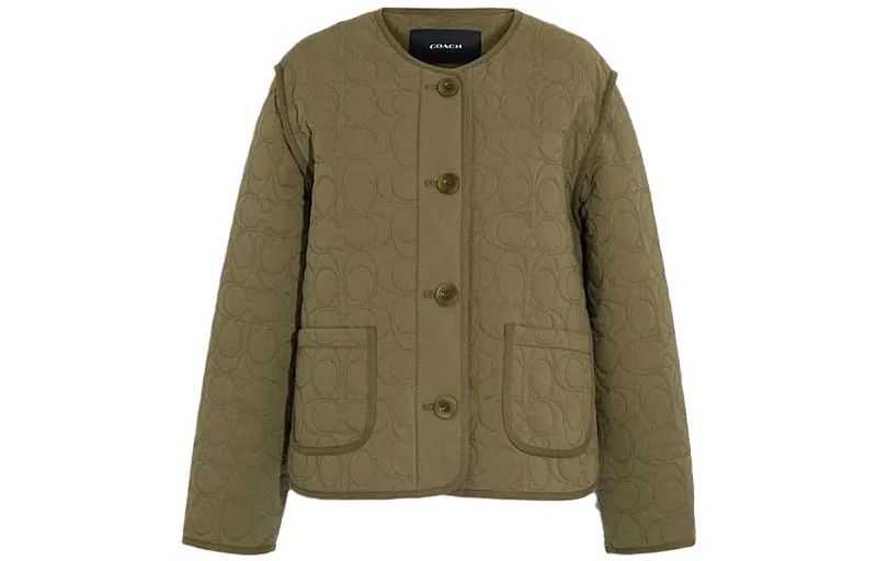 COACH Женская куртка, цвет ArmyGreen