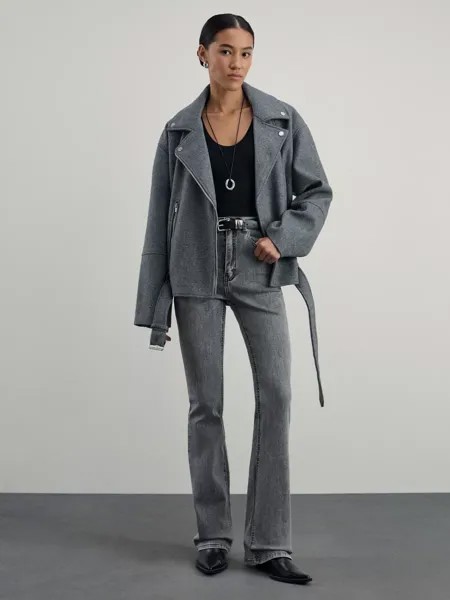 Джинсы bootcut с высокой посадкой