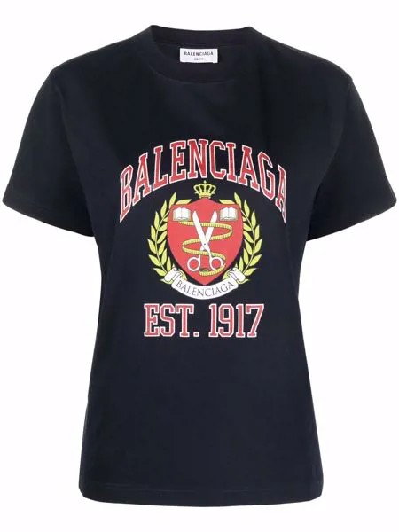 Balenciaga футболка Est.1917 с логотипом