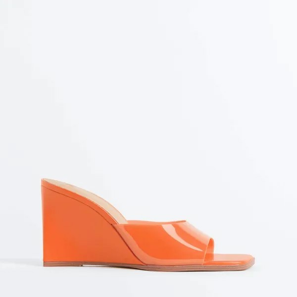 Мюли H&M Wedge-heeled, оранжевый