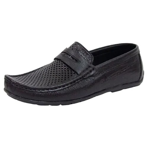 3884 black Мокасины мужские GSM