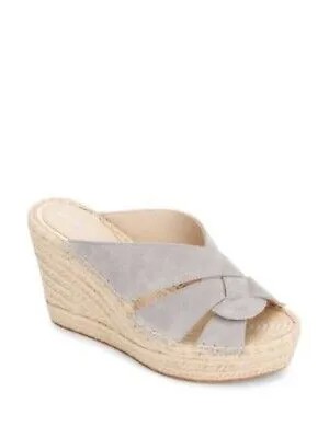 KENNETH COLE Женские серые туфли-мюли на платформе 1 дюйм Olivia на открытой танкетке 9,5
