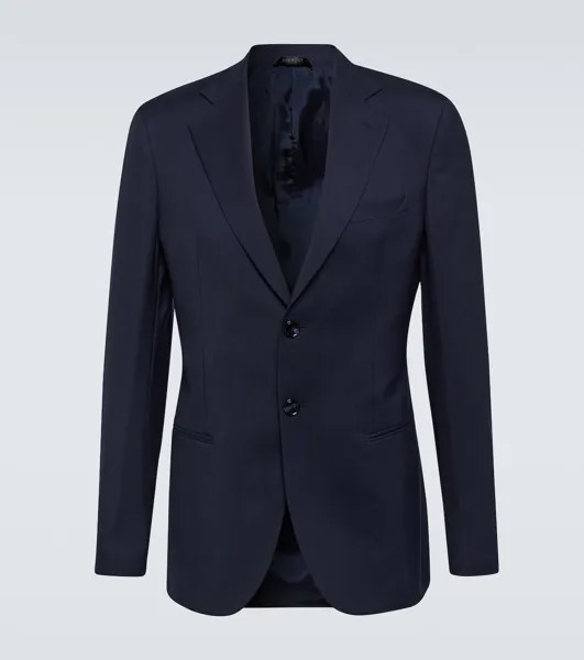 Кашемировый пиджак Giorgio Armani, синий