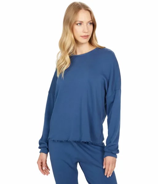 Толстовка Michael Lauren, Travis Signature Soft French Terry Crop Pullover Sweatshirt