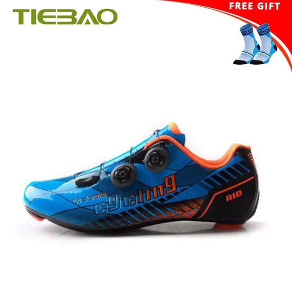 Tiebao углеродная велосипедная обувь, дорожные мужские ультратонкие дышащие велосипедные кроссовки Spd-Sl, спортивные велосипедные кроссовки, ботинки для верховой езды