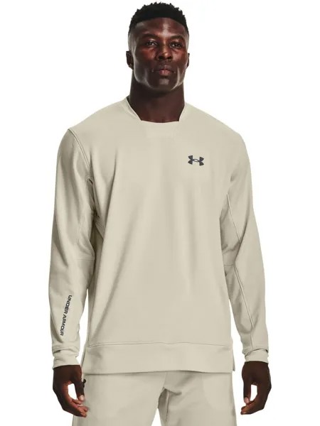 Лонгслив мужской Under Armour Ua Terry Crew бежевый MD