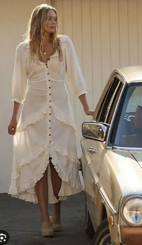 Платье макси Prairie на пуговицах Free People Oh So Romantic, L