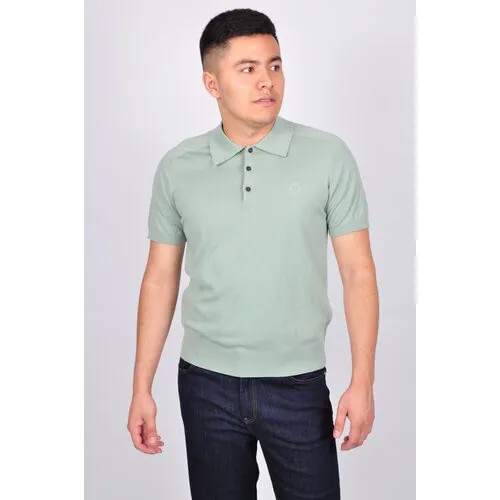 Поло TRUSSARDI, размер M, зеленый, хаки