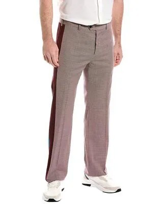 Мужские шерстяные брюки Valentino красные 46