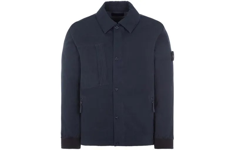 Куртка унисекс темно-синяя Stone Island, синий