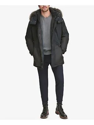 MARC NEW YORK Мужская черная куртка со съемным капюшоном, пальто в стиле колор-блок M