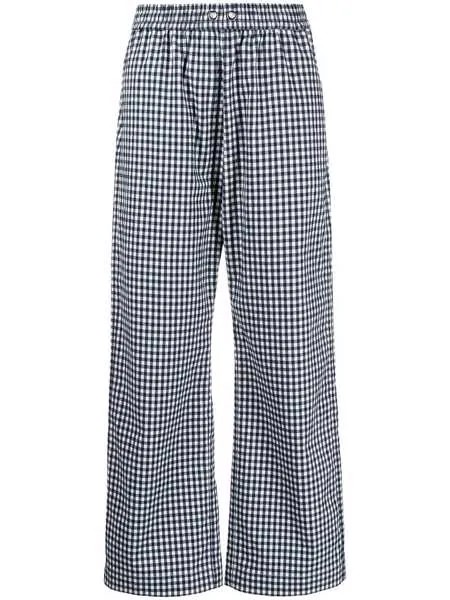 Mira Mikati широкие брюки в клетку гингем