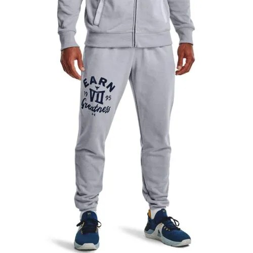 Брюки-джоггеры Under Armour Project Rock Mens Fleece Heavyweight Terry Grey Jogger #011