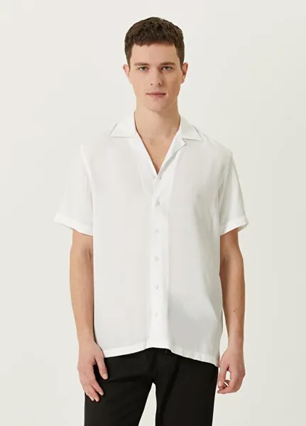 Белая базовая гавайская рубашка Academia