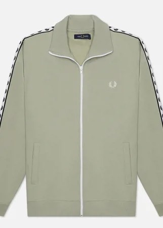 Мужская олимпийка Fred Perry Laurel Wreath Tape Track, цвет оливковый, размер XL