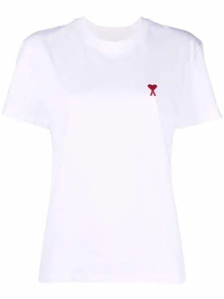 AMI Paris футболка с монограммой Ami de Coeur