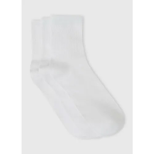 Носки O'STIN, 3 пары, размер 45-47, белый
