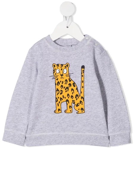 Stella McCartney Kids толстовка с леопардовым принтом