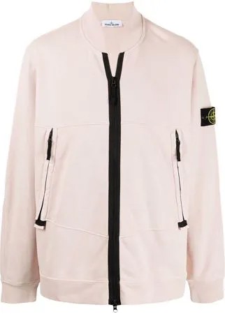 Stone Island бомбер с нашивкой-логотипом