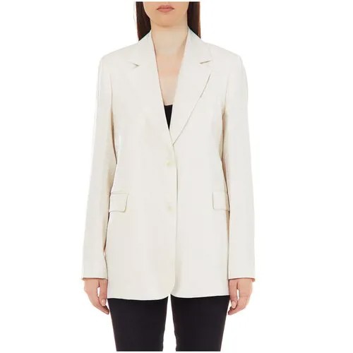 Пиджак LIU JO, средней длины, силуэт прямой, размер L, белый