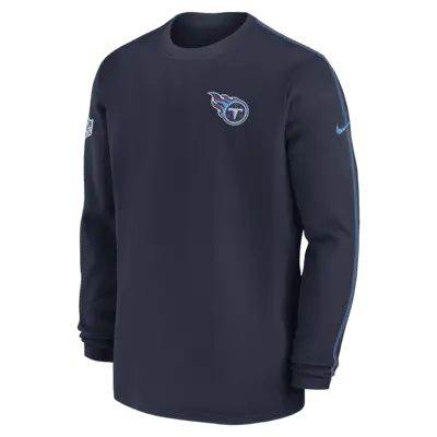Топ Nike Tennessee Titans Sideline Coach Men’s NFL Long-Sleeve Top, темно-синий